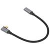 4K 100W PD 5A Right Angle Bend 90 Degree Gen 2 USB3.1 Type C Male To Female Extension Cord