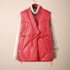Down Winter Women's Vest Thicken V Neck Sleeveless Puffer Jacket Padded Warm Outerwear Women