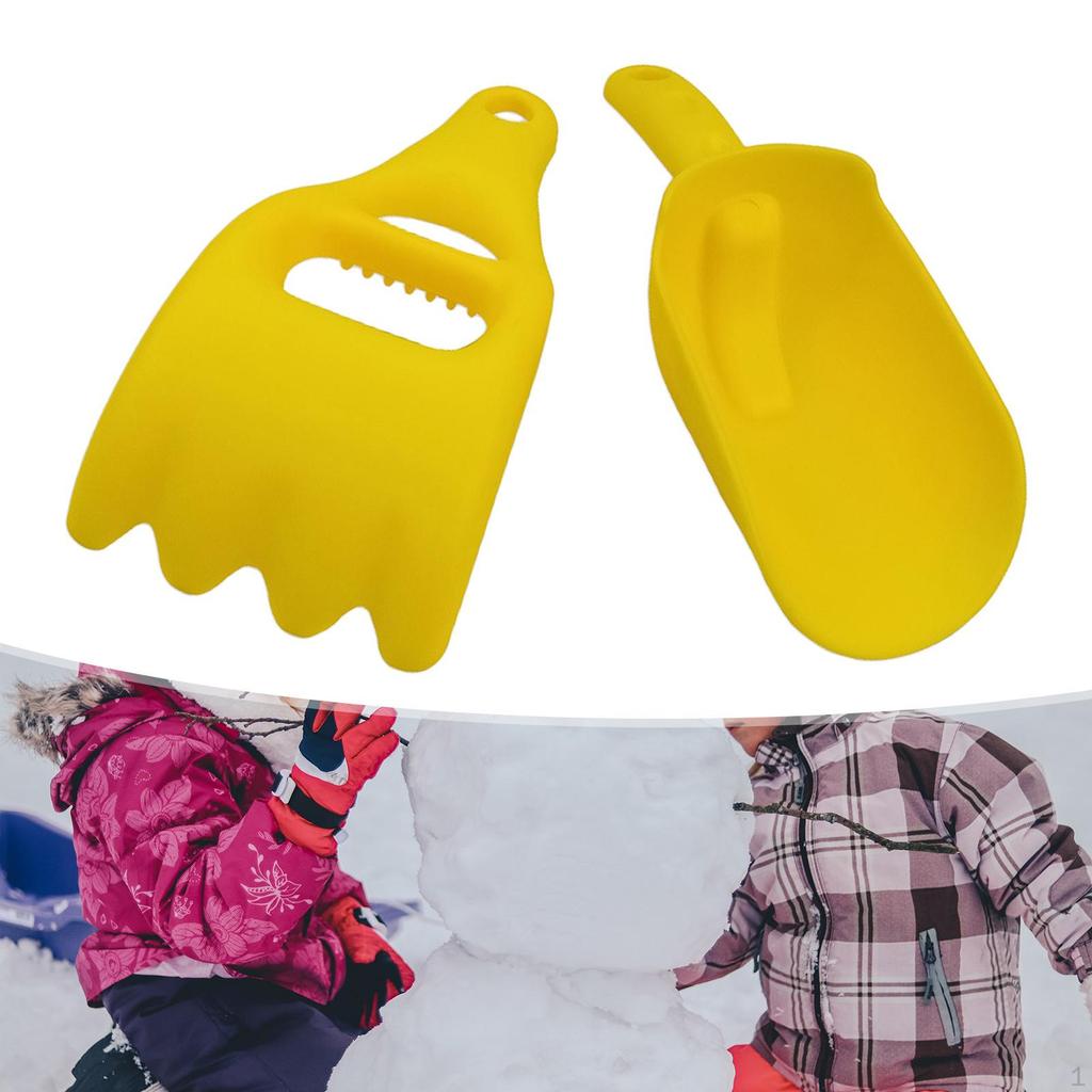 2 Pieces Sand Beach Toys Kids Garden Tool Set Durable for Outdoor Indoor Children's