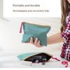 Korean Plaid Cotton Makeup Bag Large Capacity Zipper Cosmetic Storage Pouch Portable Travel Wash Bag For Girls Gift