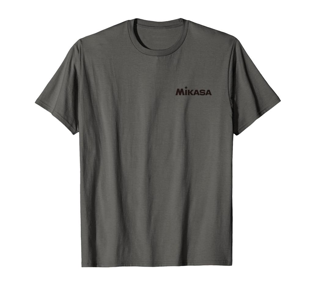 One-Point Logo Black Print Volleyball T-Shirt
