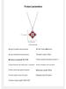 S925 Sterling Silver Korean Moissanite Four-Leaf Clover Necklace - Light Luxury National Style for Ladies