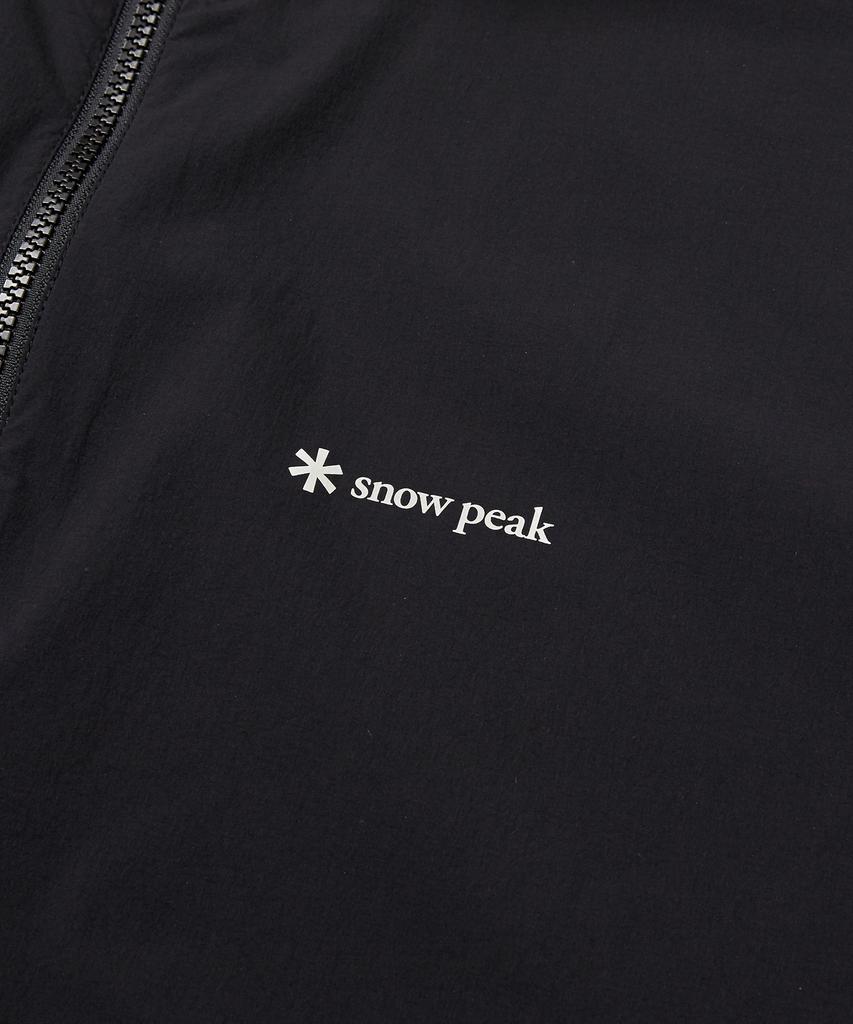 Snowpeak Apparel Thin Tech Woven Stand Neck Short Sleeve Anorak Black (S24Mmsan34)