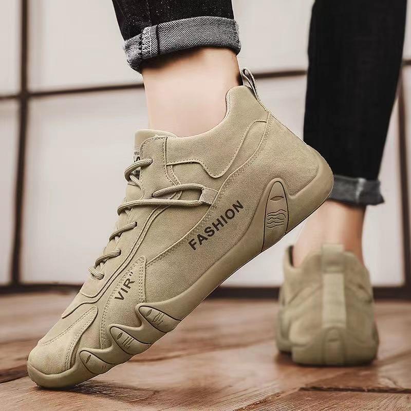 New Autumn and Winter Men's Shoes Men's Trend Versatile Wear-resistant Non-slip Men's Doudou Shoes Work Casual Shoes