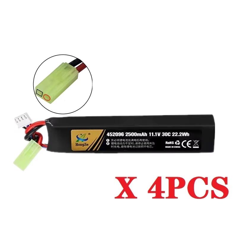 Water Gun Airsoft 11.1V 3S 2500mAh 30C 452096 LiPo Battery T/Tamiya/XT30 Plug for Airsoft BB Air Pistol Electric Toys Guns Parts