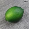 5Pcs Yellow/Green Artificial Fake Lemons Realistic Faux Fruits Photography Props For Home Kitchen Table Decoration