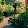 Weather Vanes For Yard Weather-Resistant Wind Vane Golf Design Rust-Proof Metal Direction Indicator Windmill Roof Mount For