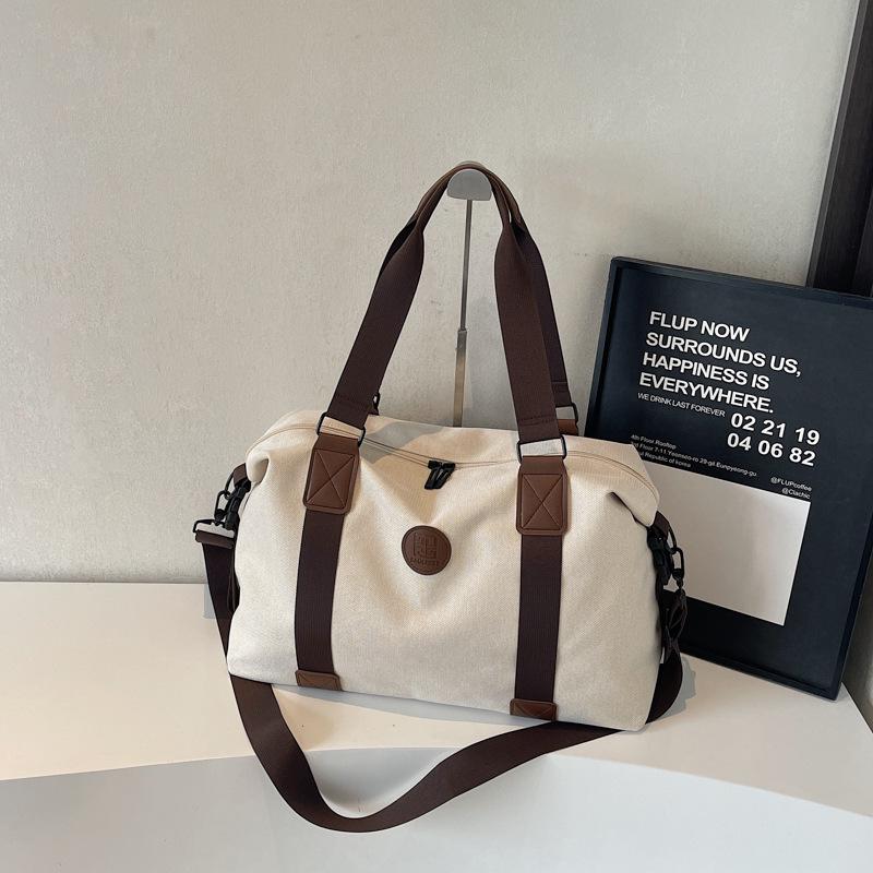 

Жіноча спортивна сумка з відділенням для вологих та сухих речей - для йоги, плавання, коротких подорожей, чоловіча дорожня сумка слонова кістка