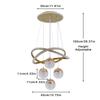 Modern led Chandelier Lighting Three LED Colors Nordic Restaurant Lighting Living Room Chandelier Hanging Lamp Lighting Fixture