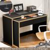 Scrivania a mensola + Comodino 2-in-1 Scrivania compatta, estensibile, l'intero tavolo è realizzato in legno di 1,8 cm di spessore, dotato di rotelle, combinabile in modo flessibile