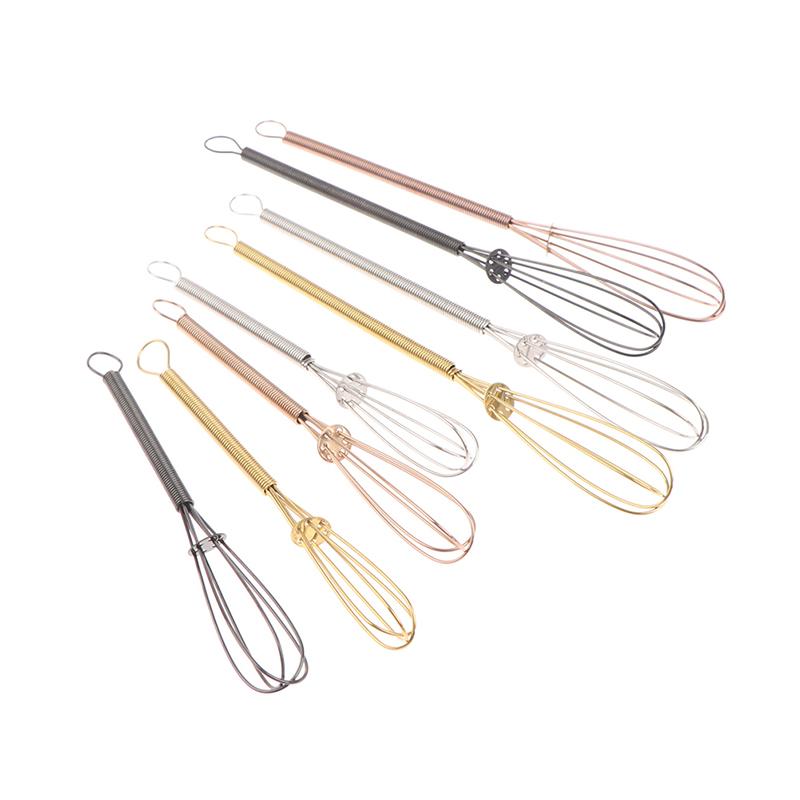Mini Edelstahl Schneebesen Eierschläger Wisk Manuell Ballon Drahtschneebesen Milch Mischen