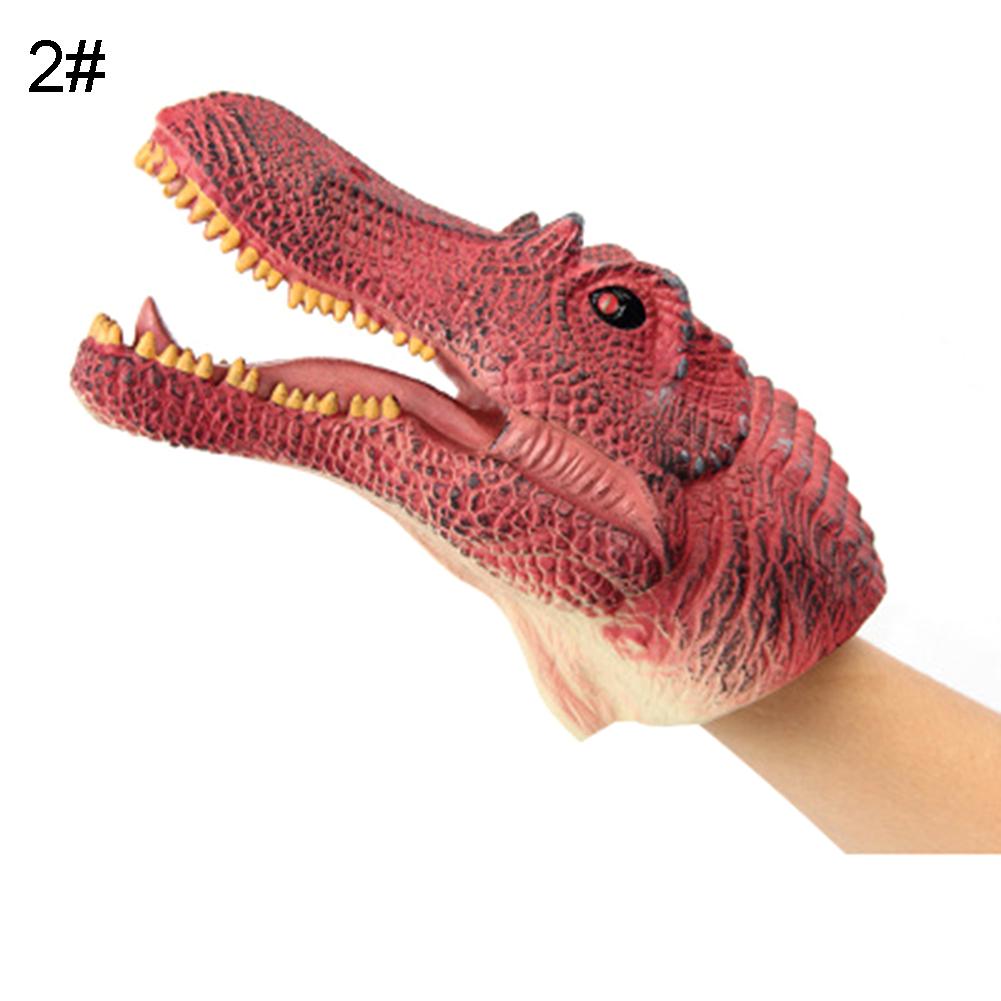 

Имитация динозавра ПВХ кукла-марионетка на руку интеллектуальная ролевая игрушка для детей подарок Red Spinosaurus