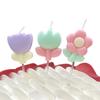 Creative Tulip Flowers Birthday Ins Colorful Spring Flowers Egg Small Flower Cake Decoration Gift Party Candle