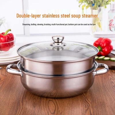 Lilang Stainless Steel Double Layer Steamer Pot