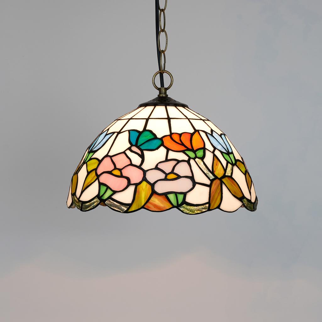Nordic Rural Style Roses Tulip Chandelier Kitchen Dining Room Hallway Handmade Glass Chandelier Indoor Home Decor Lamp