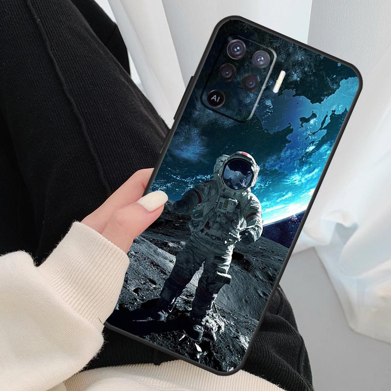 Astronaut Star Space Case For Oppo A17 A57 A77 A40 A78 A54 A74 A94 A76 A16 A96 A18 A60 A80 A38 A58 A98 A15 A5 Pro
