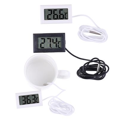 1 Pz Termometro Digitale con Display LCD Misuratore di Temperatura Sensore di Temperatura con Sonda