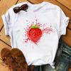 Funny Fruits T Shirt Unisex Fashion Kawaii Banana Print White Tshirt Harajuku Tshirt Short Sleeves Tops Tee Shirt Femme T Shirts