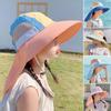 With Neck Flap Strap Baby Sun Hat UV Protection Bucket Hat New Beach Hats  Kids