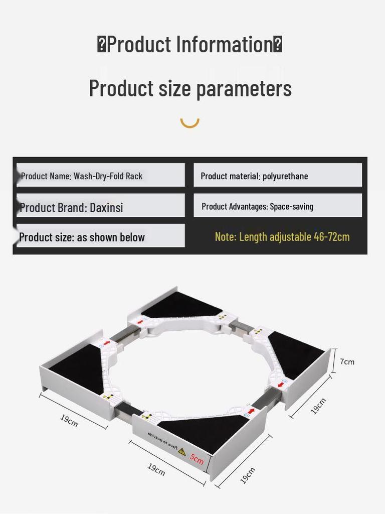 Регульована полиця-стелаж з нержавіючої сталі для сушильних машин - Економія місця