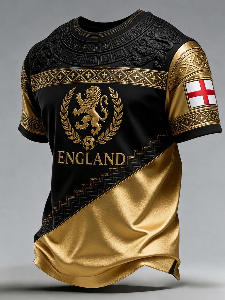 Ladies' Football Team T-shirt Saint Summer 3D Printed Lion Football Print Neutral Casual Fan Short Sleeved T-shirt
