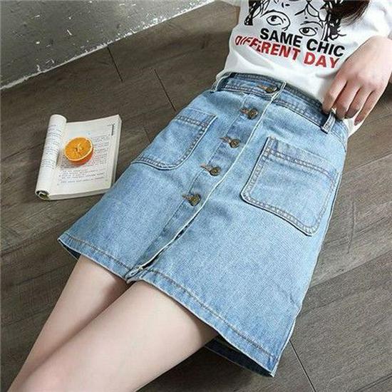Korean Style Women s High Waist Wide Leg Jeans - Slimming, Floor-Length, Autumn Drape M (Recommended 100-110 lbs)