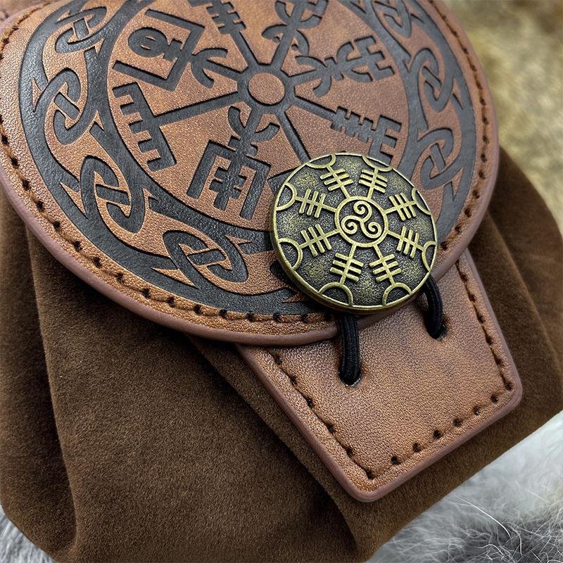 Medieval Punk Retro Waist Bag Renaissance Outdoor Belt Bag Wallet Halloween Costume Party Cosplay Hanging Pouch Coin Purse Props