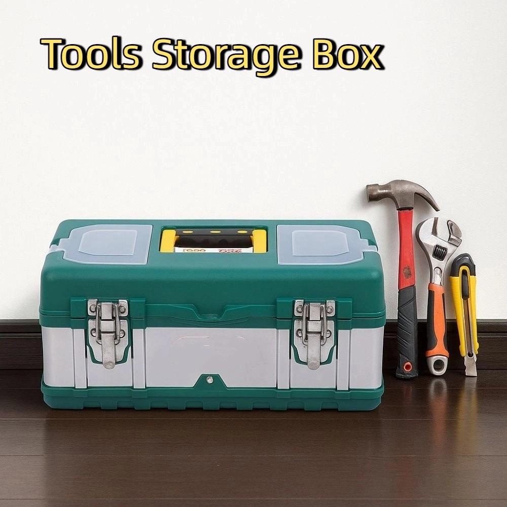 Mâner Cutie de scule din oțel inoxidabil Capacitate mare Cutie de depozitare la bord Geantă de transport pentru scule Cameră de reparații