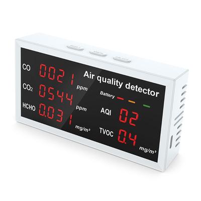 Indoor Air Quality Sensor Air Quality Monitor CO2 HCHO TVOCMultifunctional Gas Detector Real for Time Data Holder