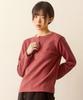 Ebeulisi Beige Henley Neck Long Sleeve Knit (Burgundy)