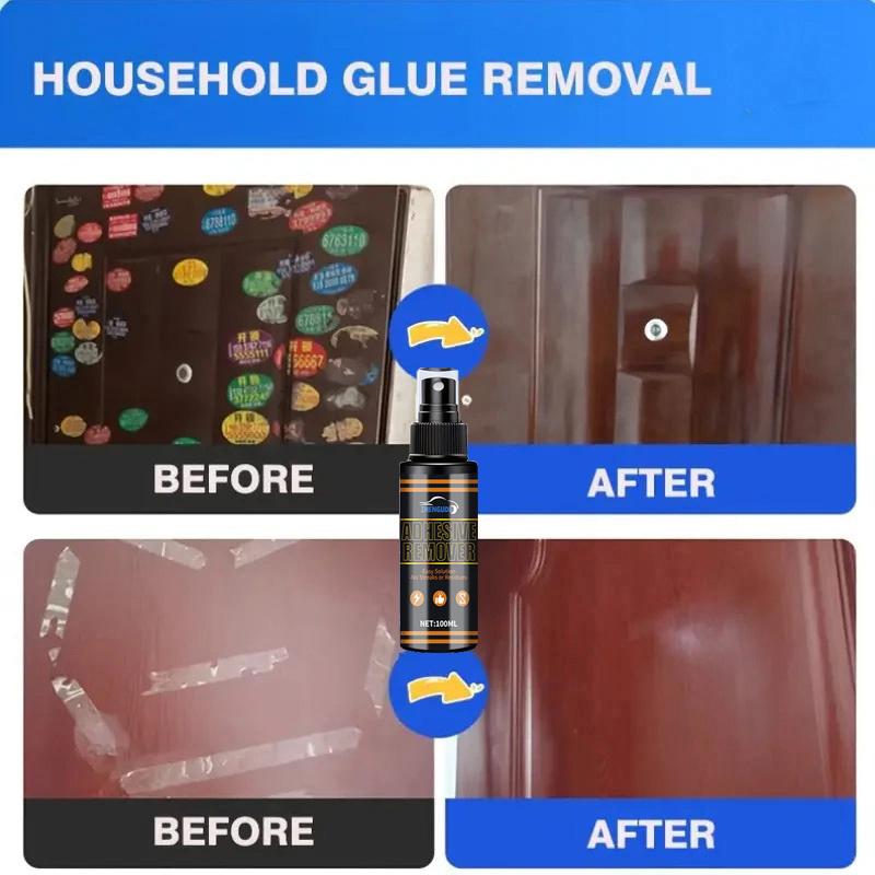 Multi-Purpose Adhesive Remover, Suitable for Glass, Tiles, Metal, and Plastic, Does Not Damage Surfaces, Quickly Removes Labels, Stickers, 