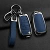 2/3Button Car Alloy Leather Key Case Cover For Kia K2 K5 Rio 3 Picanto Ceed Cerato Sportage For Hyundai I20 I30 Ix20 Ix25 35 She