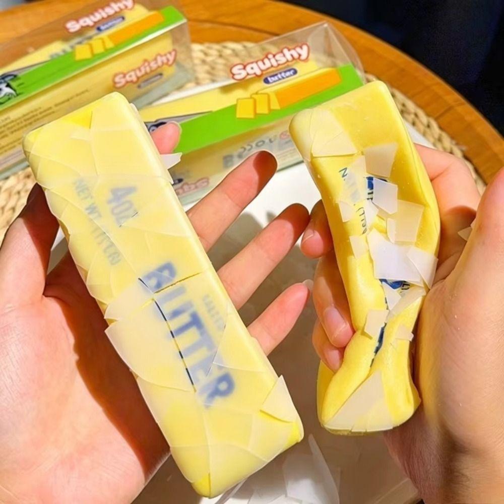 Sensory Fidget Butter Stick Squishy Crunchy Butter Bar Toy Slow Rebound Toy Children Gifts