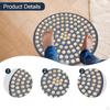 Foot Acupressure Mat Massage Board Non-Slip Wooden Base Portable Reflexology Tool Suitable for