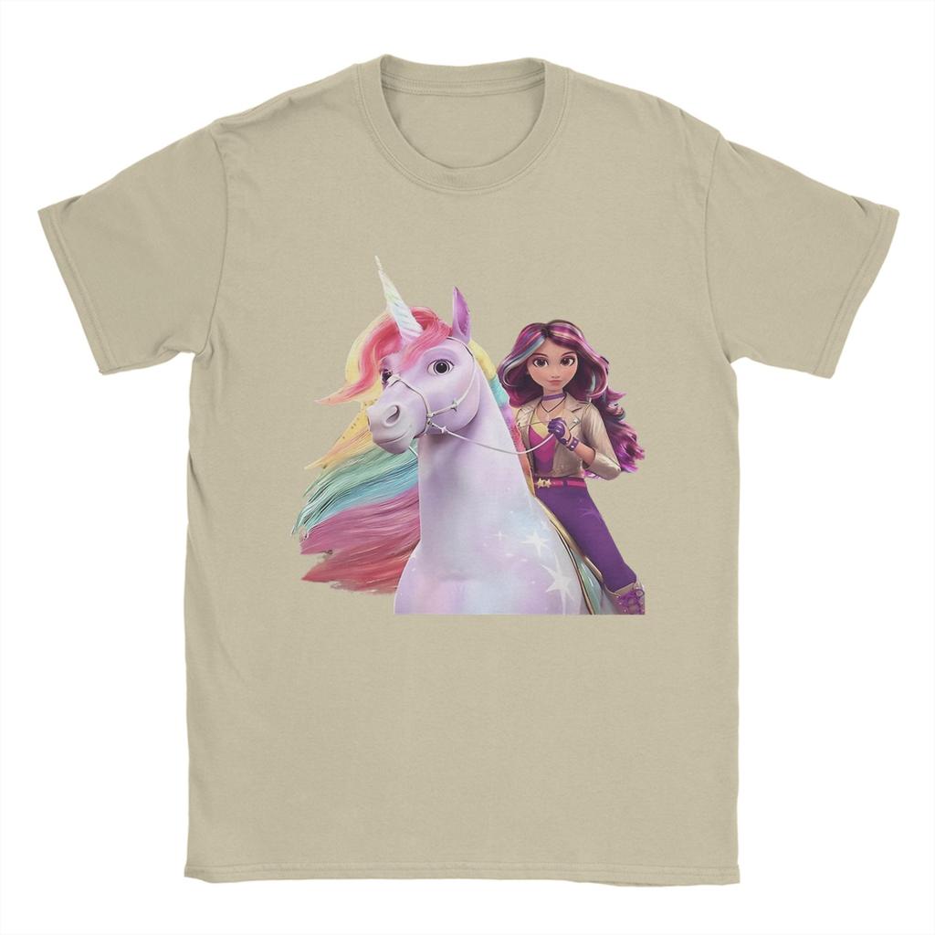 Unicorn Academy Sophia Wildstar Cotton T Shirt For Men Summer Vintage TShirts Hipster Tees Oversized Cheap Tops