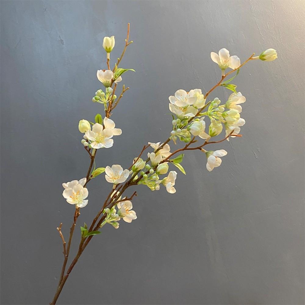 2 Fork Artificial Apple Blossom Branch 84cm Faux Flowers Elegant Cherry Blossom Branch  Living Room