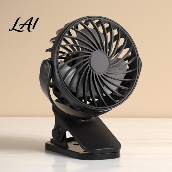 Nízkohlučný přenosný ventilátor s klipem, vestavěné noční světlo, nastavitelná 3 rychlostní, USB dobíjecí, stolní s 720° rotací, tichý, osobní