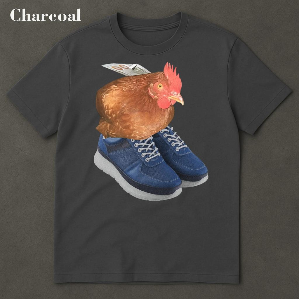 Funny Chicken T-Shirt Chicken Meme Farming Sarcastic Humor Funny Cringe Shirt Funny Meme Gen Z Meme Shirt Men Clothing