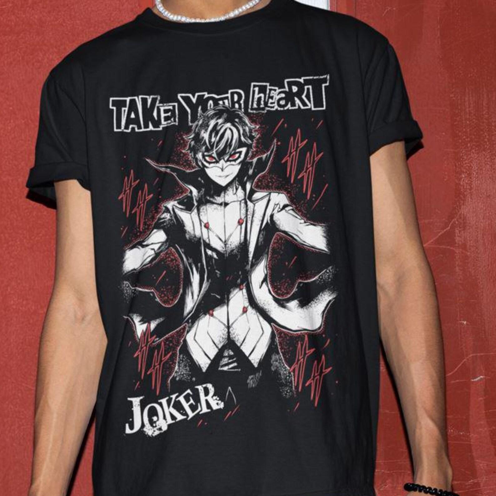Joker Persona T-shirt/ Persona Game Joker design shirt/ Persona Joker T-Shirt/ Unisex Jersey Short Sleeve Tee 3XL