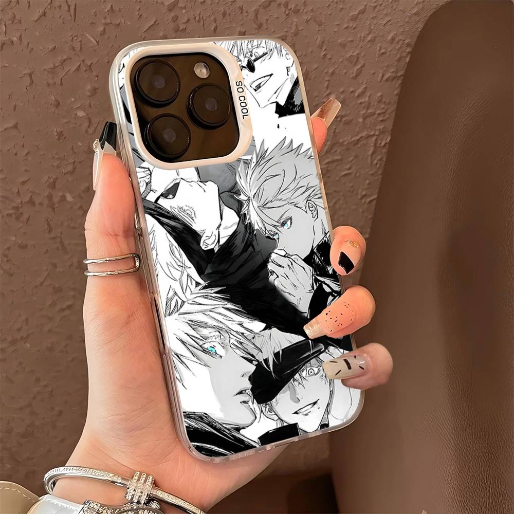 Jujutsu Kaisen Satoru Gojo Comics For IPhone 13 14 15 16 17 Pro Max 11 12 Plus 17 Air Phone Case Color Matte Cover