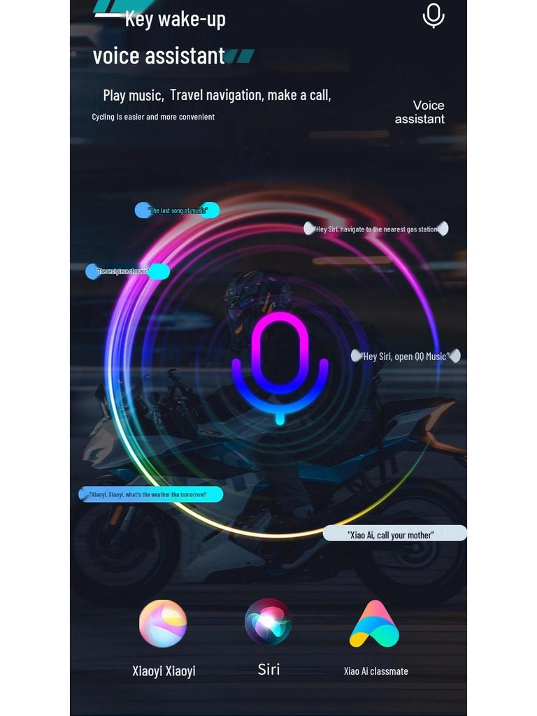 Y12Pro Bluetooth Motorcycle Helmet Headset - Riding Gear Intercom
