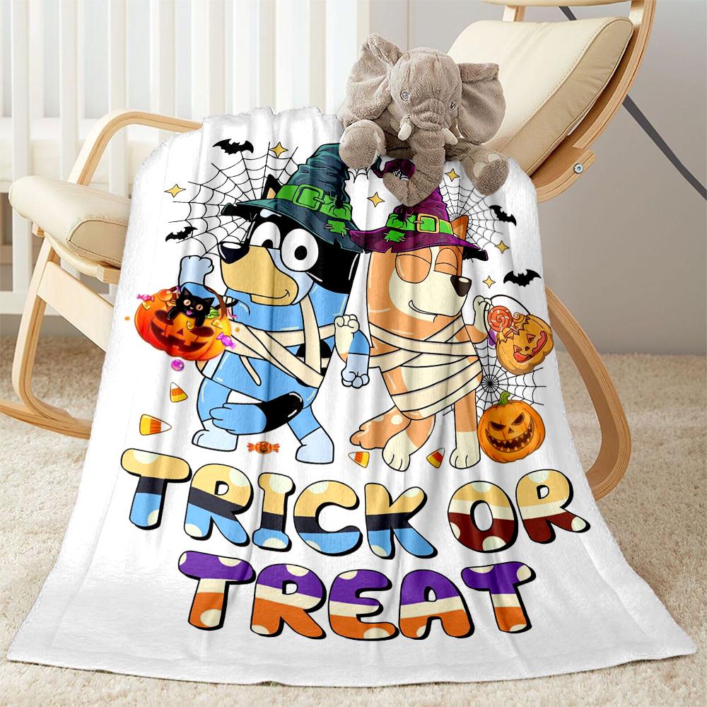 Bluey Family Adventure Blanket Soft & Cozy Perfect for Sofa Picnics Chair All-Season Use Digital Print Unique Gift for Family and Friends Camping