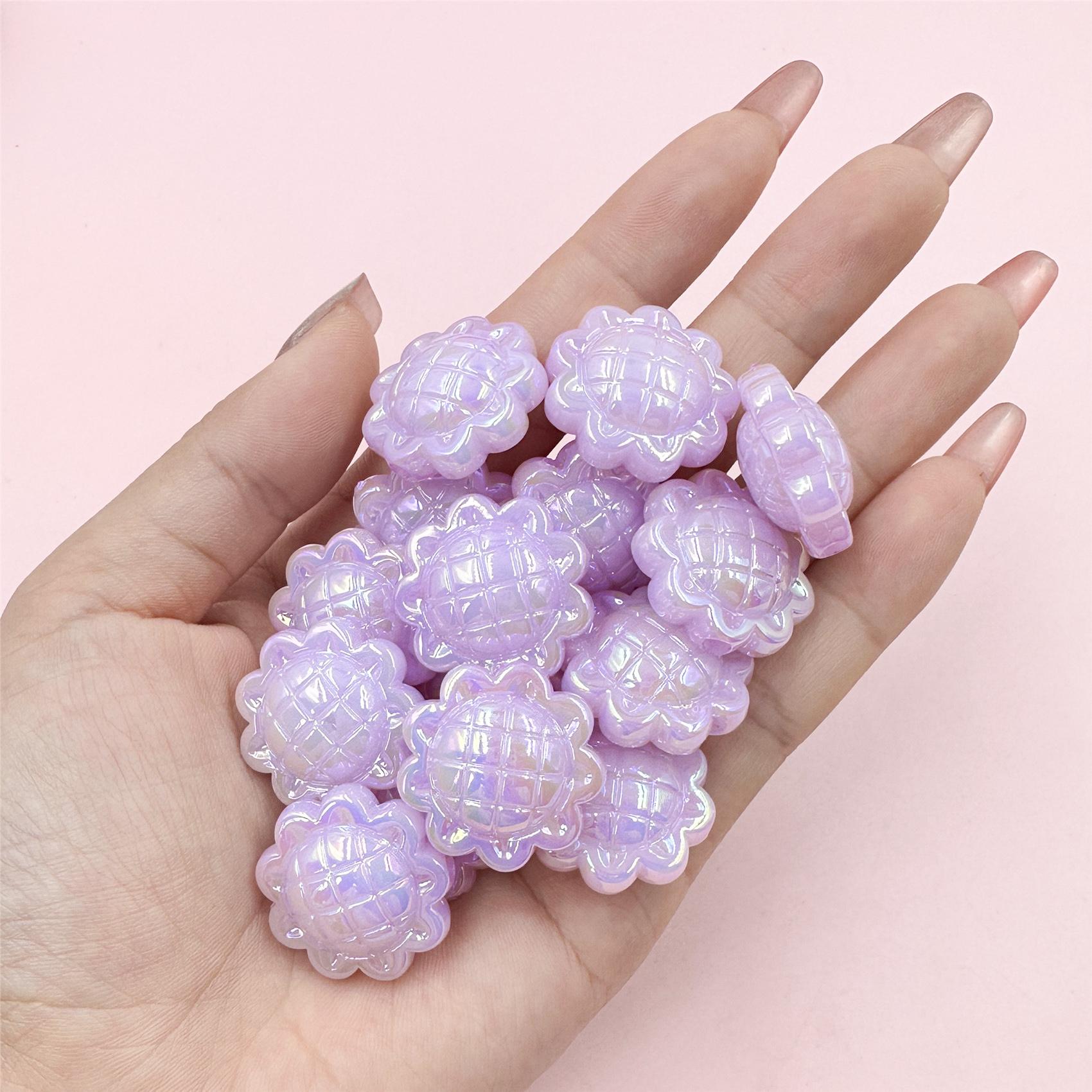 

Подсолнух для изготовления ювелирных изделий ярких цветов, акриловые прокладки, свободные бусины с отверстием, креативный материал ручной работы, аксессуары «сделай сам», 10 шт./23,5 мм, аксессуары фиолетовый