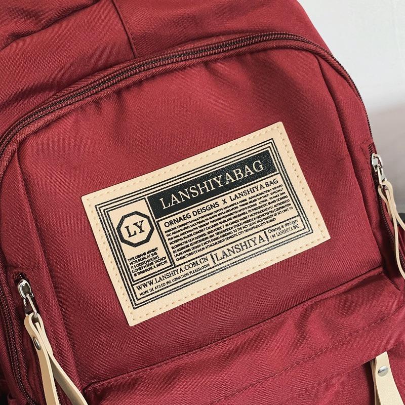 Backpack female new college student simple travel computer backpack high school junior high school student large capacity schoolbag male