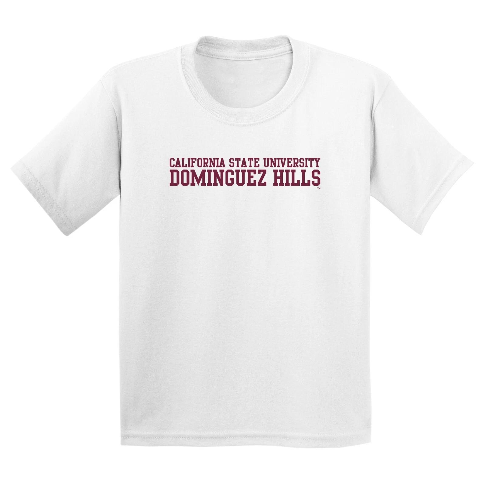 Cal State Dominguez Hills Toros Basic Block Youth T-Shirt - White 3XL
