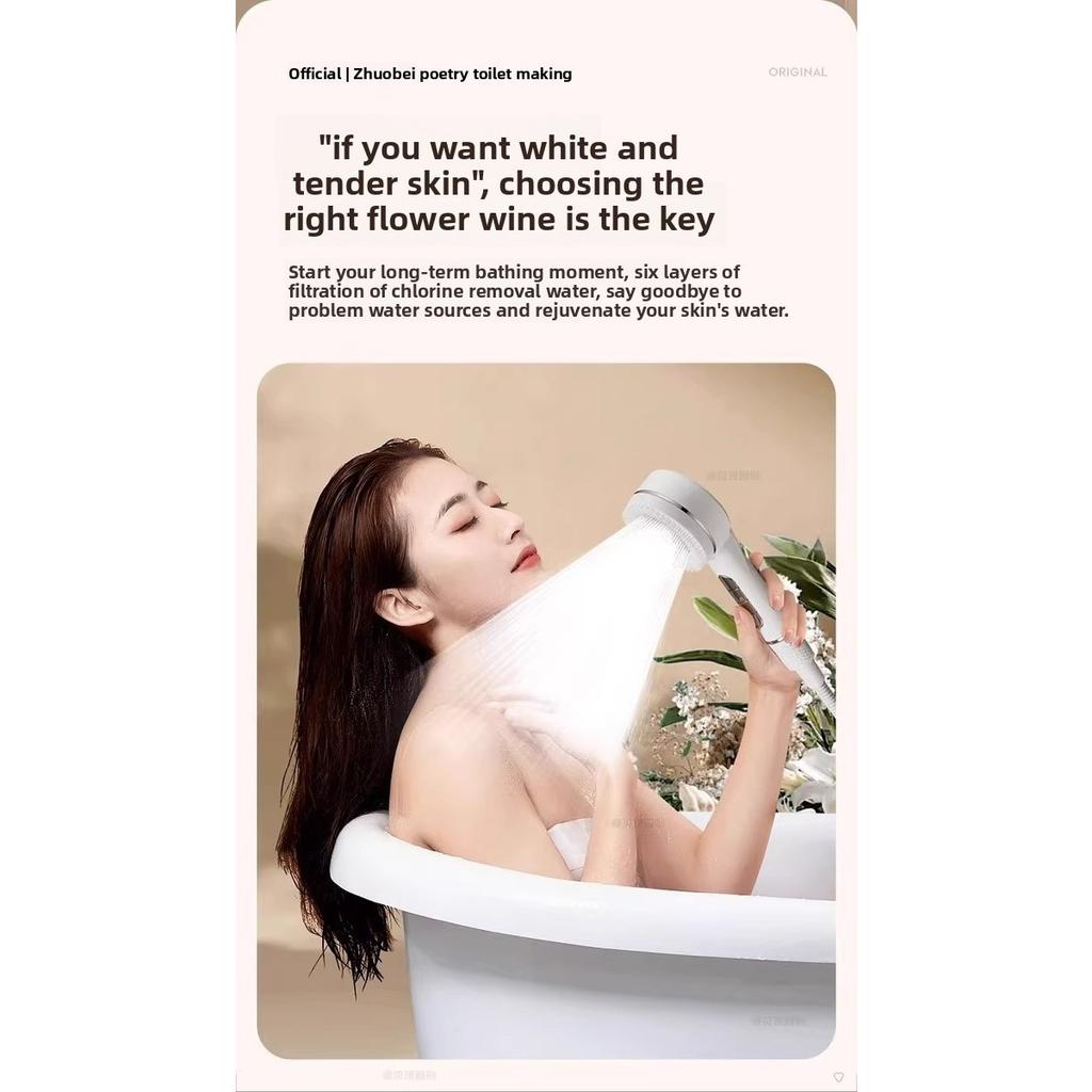 Handduschhuvud med högt tryck, Ultrastarkt sprutflöde, Lätt att installera, Badrumstillbehör | Praktisk badrumsprodukt Duschhuvud