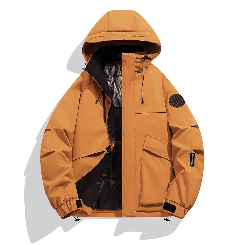 Men's 2025 Graphene Hooded Winter Jacket - Thick, Warm, Loose-Fit Cotton Coat for Trendy Couples and Youth