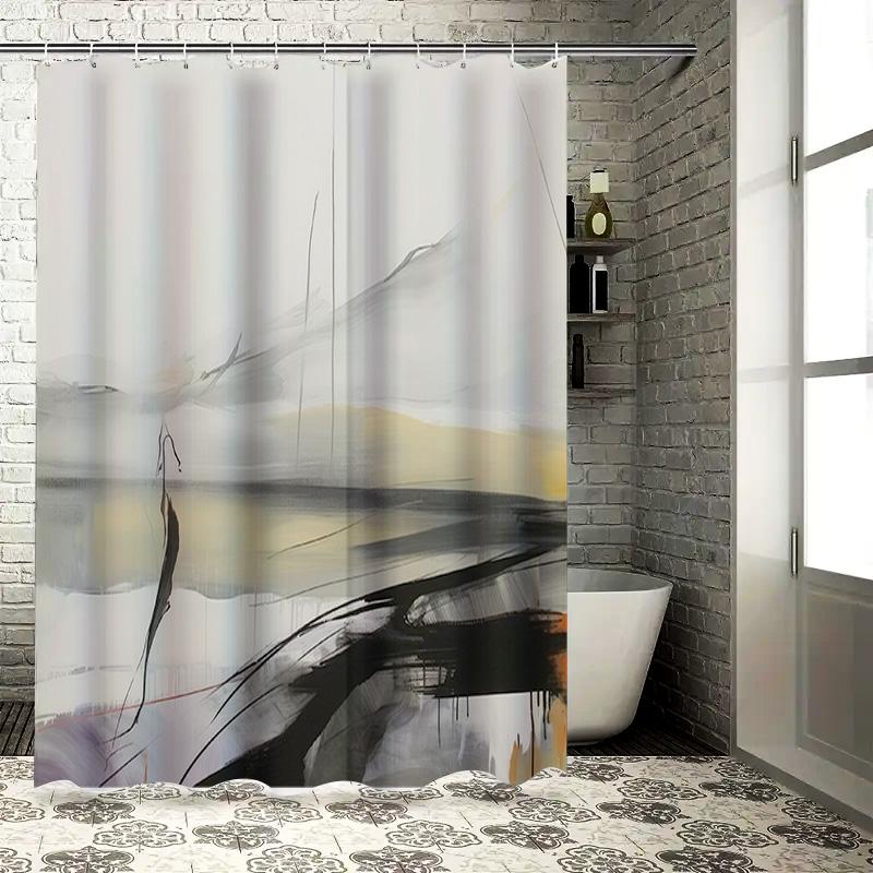 

White Bath Rug Mat Non Slip Bathroom Rugs For Home Decor Super Soft Microfiber Absorbent Anti Skid Floor Mats 3D Print Design (S W60H190(CM)-1 Pcs