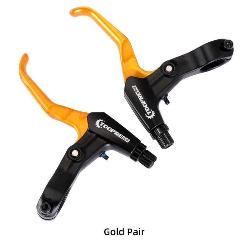 TOOPRE FR5 Aluminum Alloy Bicycle Brake Handle Grips For MTB Road Bike 1 Pair Colorful Brake Levers Kids Brake Levers Universal золотой