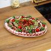 3x Silver Steel Serving Tray Oval Plate Platter Dish